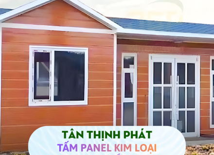 Tấm Panel Kim Loại Ngoài Trời Làm Nhà Lắp Ghép Siêu Bền