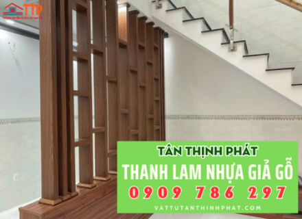 Thanh lam nhựa giả gỗ ốp tường, làm vách ngăn Bà Rịa Vũng Tàu