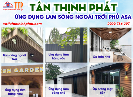 Lam sóng ngoài trời phủ ASA – Lựa chọn thông minh cho kiến trúc ngoài trời