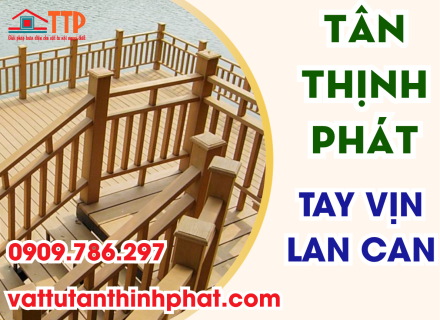 Tay vịn lan can gỗ nhựa composite: Giải pháp bền đẹp cho công trình ngoài trờ