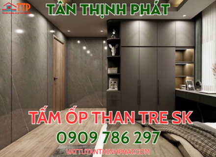 Tấm ốp than tre SK XU HƯỚNG NỘI THẤT LUXURY 2026
