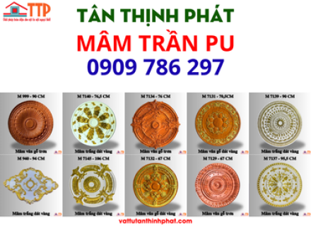 Mẫu Mâm Trần PU Chất Lượng, Đa Dạng Mẫu, Giá Rẻ 2026