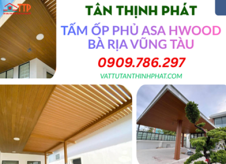 Tấm ốp gỗ nhựa phủ ASA Hwood trang trí ngoại thất Bà Rịa Vũng Tàu