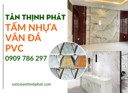Tấm ốp pvc vân đá ốp tường trần cao cấp
