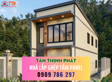 Nhà Lắp Ghép Tấm Panel Đẹp, Rẻ, Thi Công Nhanh