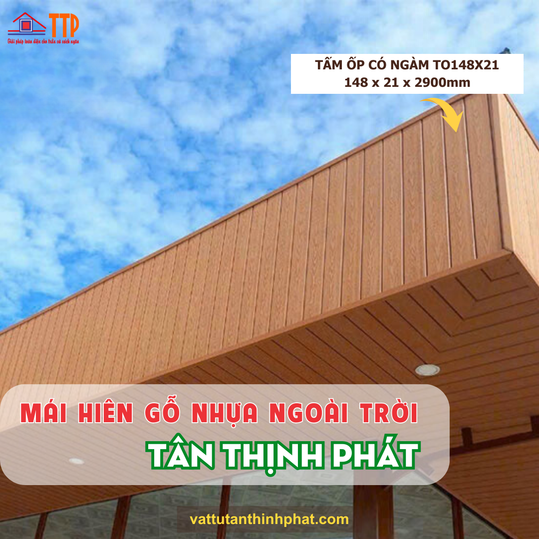 Mẫu mái hiên gỗ nhựa ngoài trời bà rịa vũng tàu