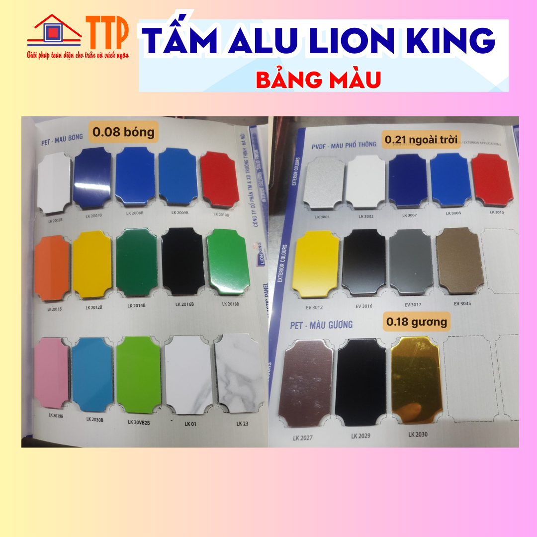 bảng màu tấm alu bà rịa vũng tàu