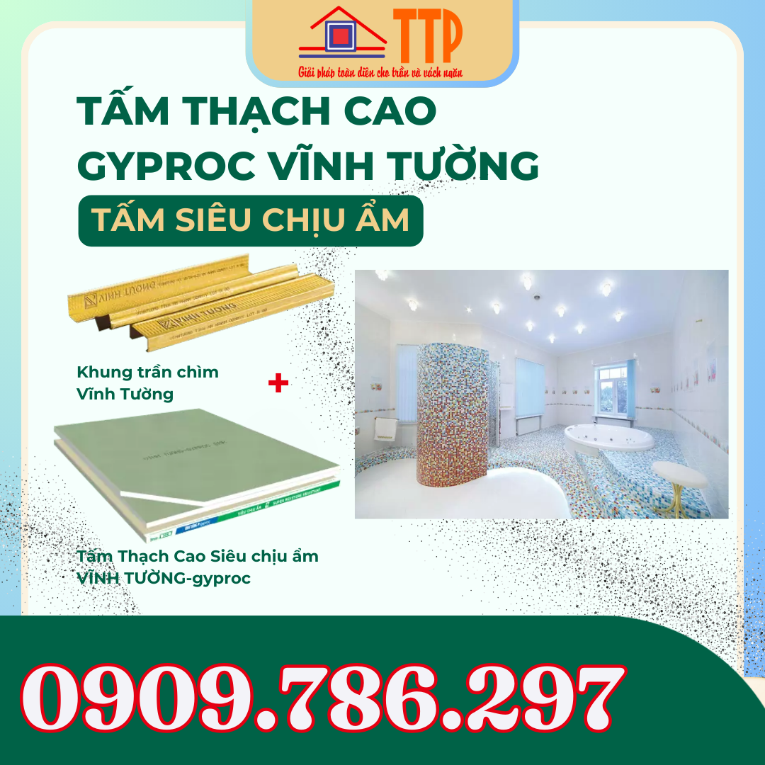 tấm thạch cao siêu chịu ẩm bà rịa vũng tàu