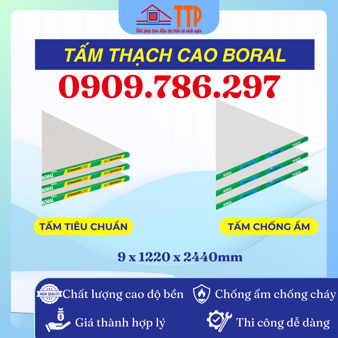 tấm thạch cao boral bà rịa vũng tàu