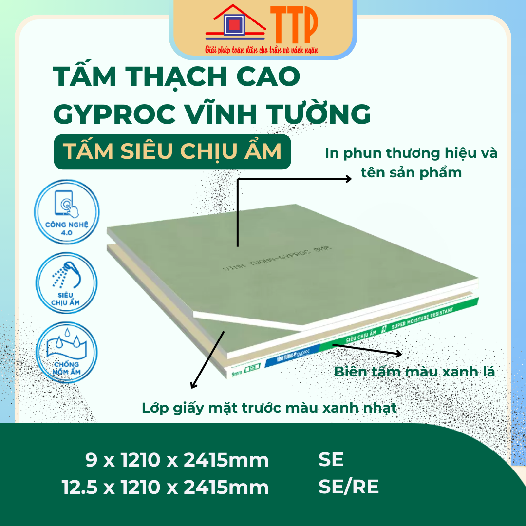 tấm thạch cao chịu ẩm vĩnh tường bà rịa vũng tàu