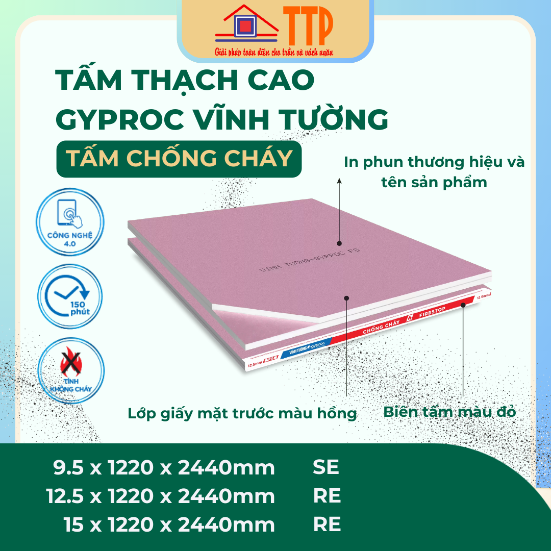 tấm thạch cao chống cháy vĩnh tường bà rịa vũng tàu