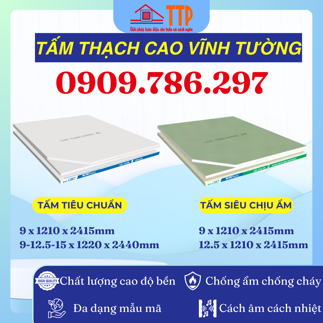 tấm thạch cao vĩnh tường bà rịa vũng tàu