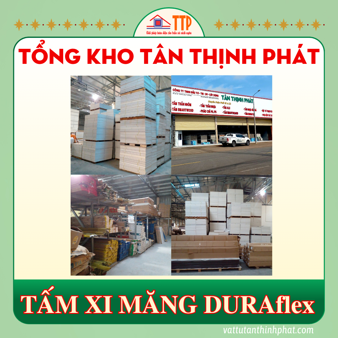 Giá tấm xi măng DURAflex lót sàn, làm vách mới nhất 2026