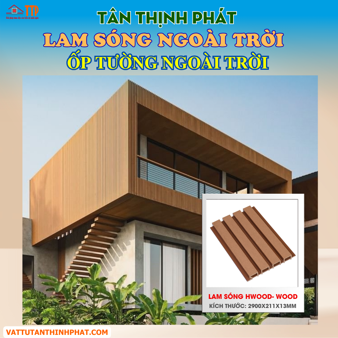 lam sóng gỗ nhựa ngoài trời lam sóng gỗ nhựa ngoài trời