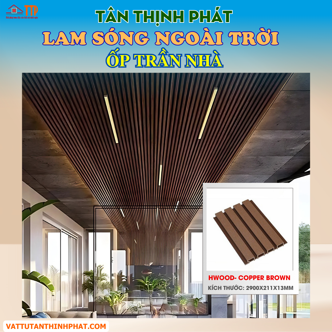 lam sóng gỗ nhựa ngoài trời lam sóng gỗ nhựa ngoài trời