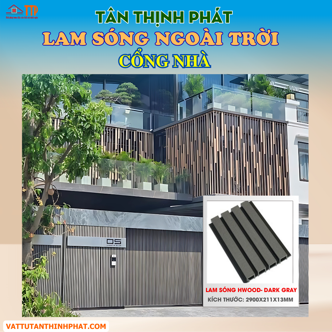 lam sóng gỗ nhựa ngoài trời lam sóng gỗ nhựa ngoài trời