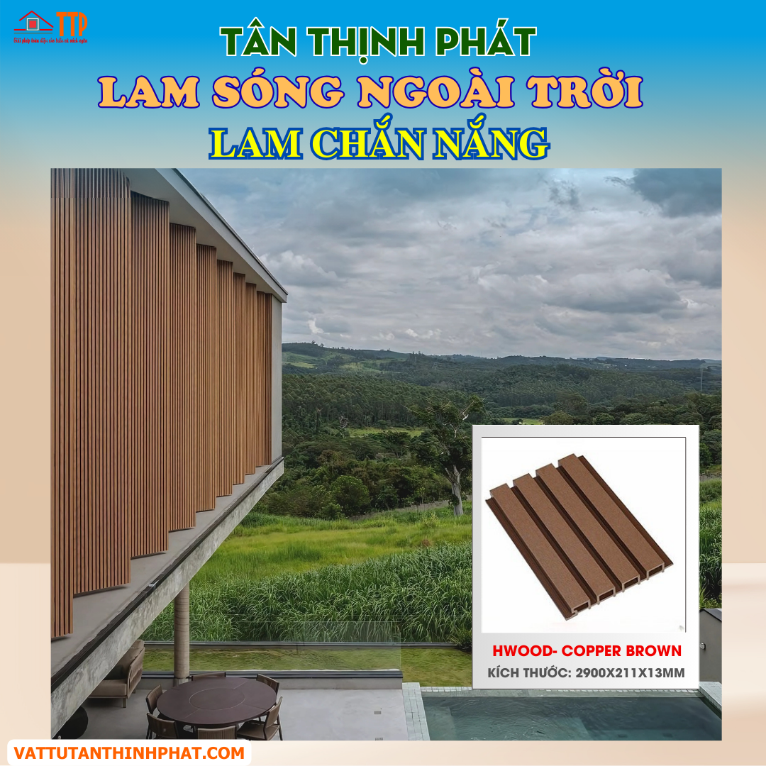 lam sóng gỗ nhựa ngoài trời lam sóng gỗ nhựa ngoài trời