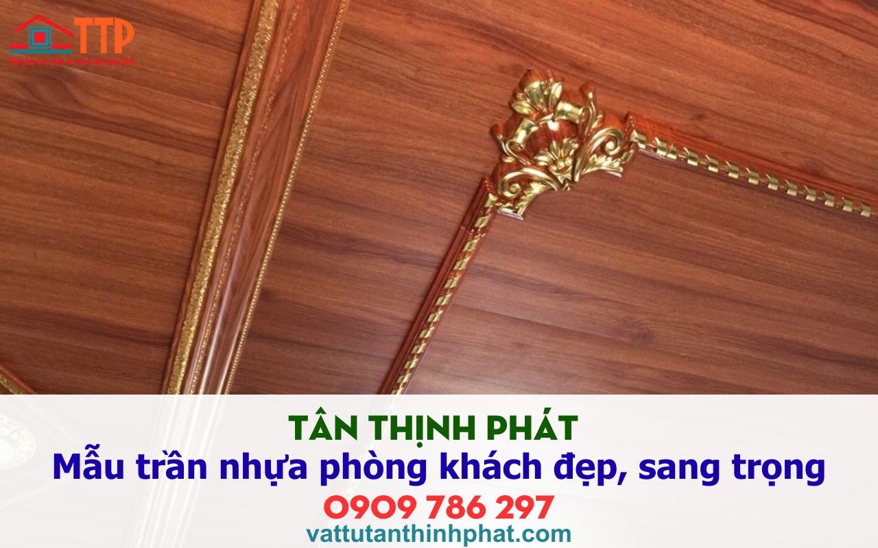 Tân thịnh phát giới thiệu Mẫu trần nhựa phòng khách đẹp, sang trọng nhất 2026
