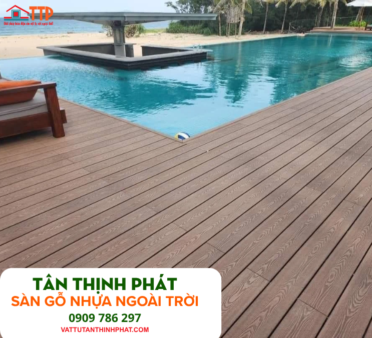 Sàn Gỗ Nhựa Ngoài Trời Bể Bơi Cho Resort Và Khu Nghỉ Dưỡng