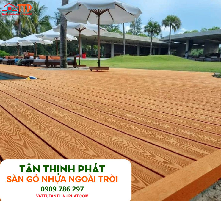 Sàn Gỗ Nhựa Ngoài Trời Bể Bơi Cho Resort Và Khu Nghỉ Dưỡng