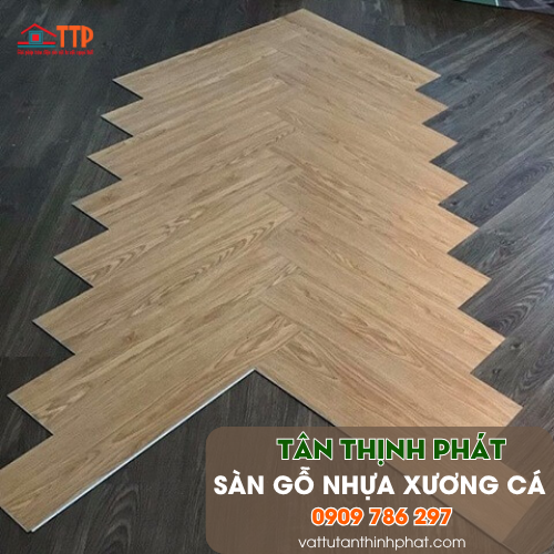 Sàn Gỗ Nhựa Xương Cá, Sàn Gỗ nhựa Dán Keo - Hèm Khoá Vân Gỗ