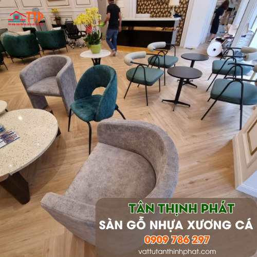 Sàn Gỗ Nhựa Xương Cá, Sàn Gỗ nhựa Dán Keo - Hèm Khoá Vân Gỗ