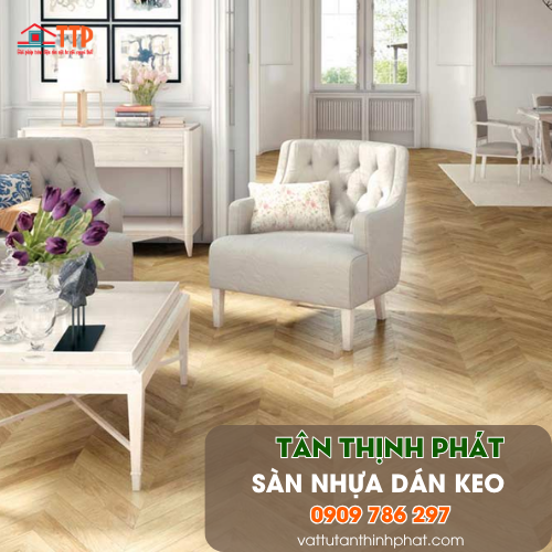 Sàn Nhựa Dán Keo, Sàn Nhựa Dán Keo Thi Công Xương Cá