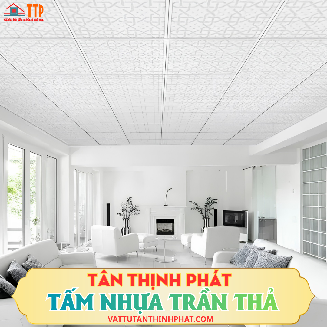 Trần thả thạch cao đẹp: Đặc điểm, ứng dụng thực tế, báo giá 2026 Trần thả thạch cao đẹp: Đặc điểm, ứng dụng thực tế, báo giá 2026