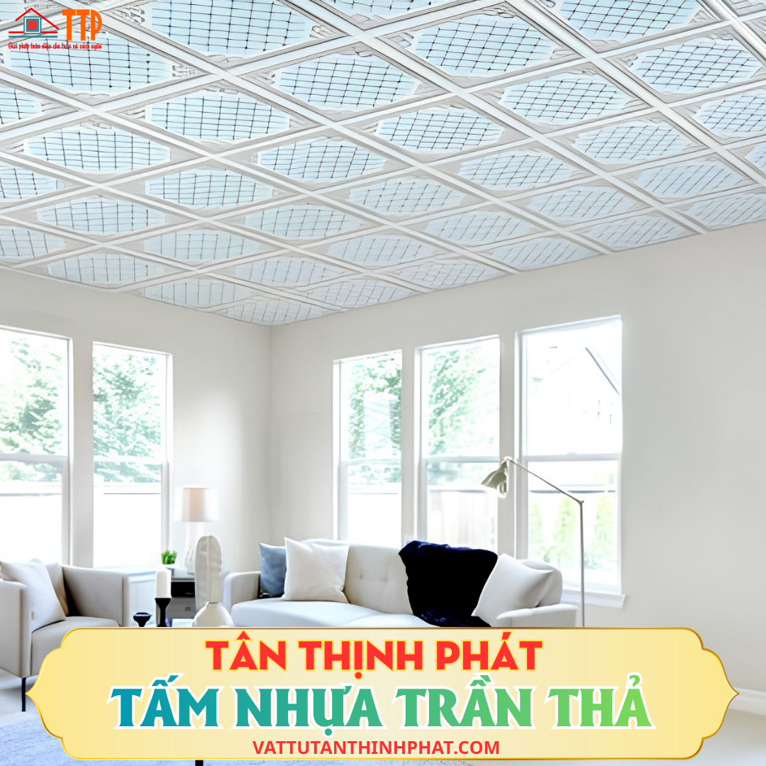 Trần thả thạch cao đẹp: Đặc điểm, ứng dụng thực tế, báo giá 2026 Trần thả thạch cao đẹp: Đặc điểm, ứng dụng thực tế, báo giá 2026