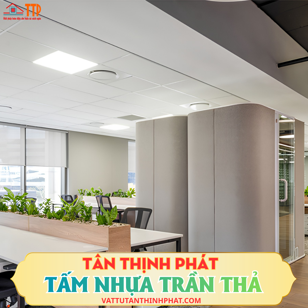Trần thả thạch cao đẹp: Đặc điểm, ứng dụng thực tế, báo giá 2026 Trần thả thạch cao đẹp: Đặc điểm, ứng dụng thực tế, báo giá 2026