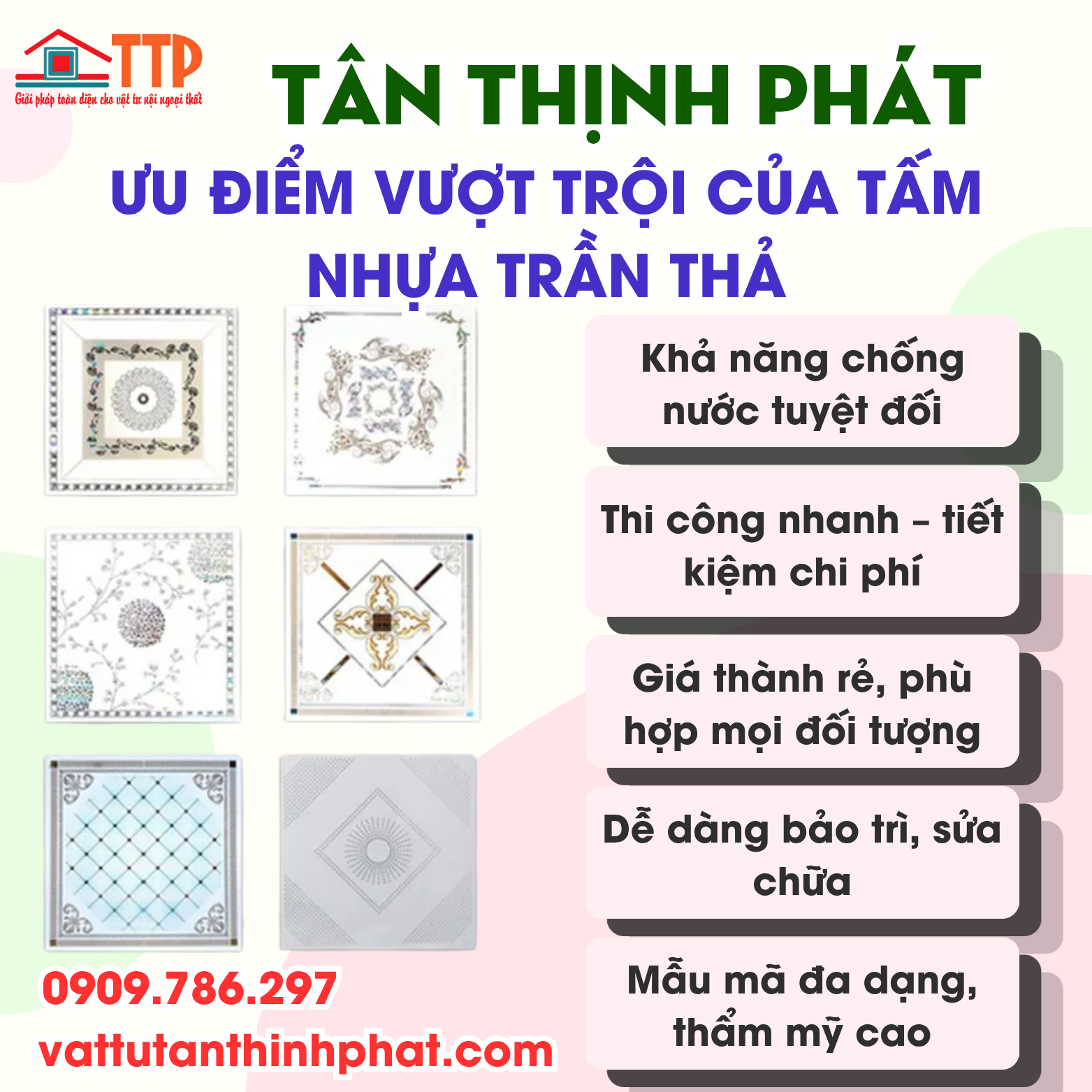 tấm nhựa trần thả bà rịa vũng tàu