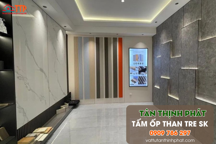Tấm ốp than tre SK XU HƯỚNG NỘI THẤT LUXURY 2026