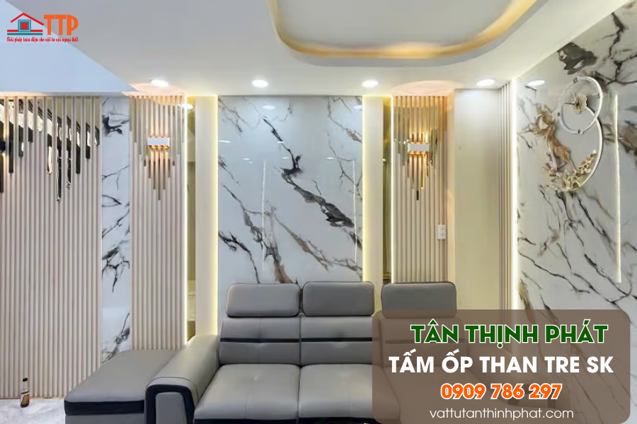 Tấm ốp than tre SK XU HƯỚNG NỘI THẤT LUXURY 2026
