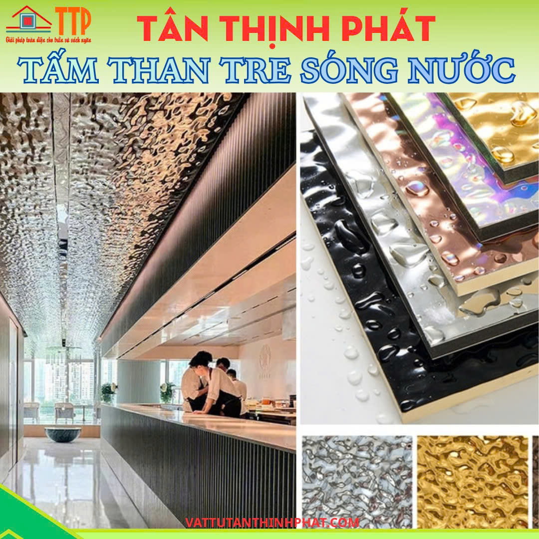 Tấm ốp than tre vân gỗ, vải, kim loại, đá, gương 2026