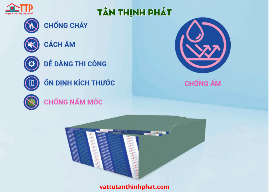 TẤM THẠCH CAO CHỐNG ẨM YOSHINO PHÙ HỢP CHO NHỮNG CÔNG TRÌNH NÀO? TẤM THẠCH CAO CHỐNG ẨM YOSHINO PHÙ HỢP CHO NHỮNG CÔNG TRÌNH NÀO?