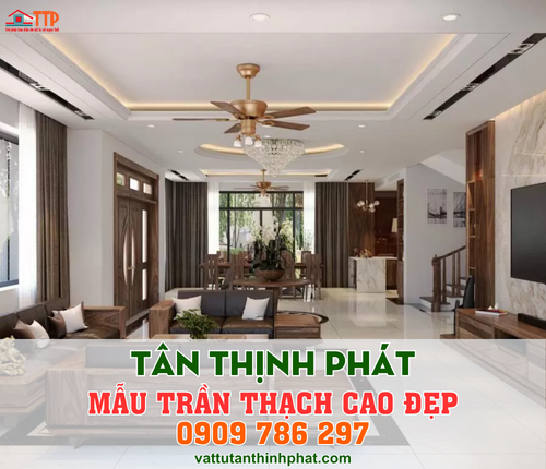 các mẫu trần thạch cao đẹp 2026