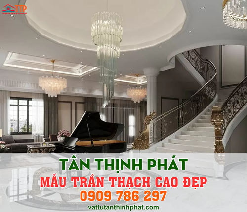 các mẫu trần thạch cao đẹp 2026