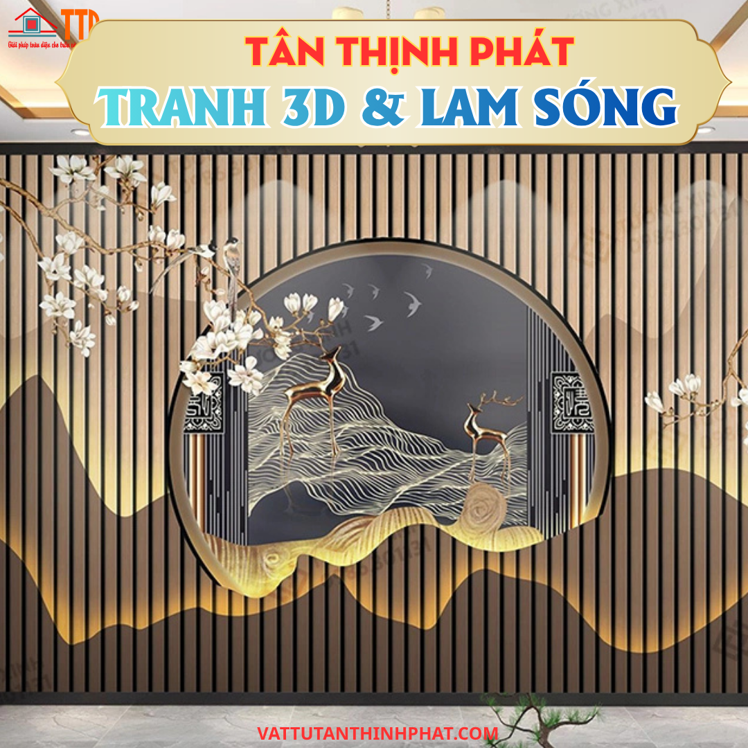 tranh 3D PVC trang trí tường tại Bà Rịa – Vũng Tàu