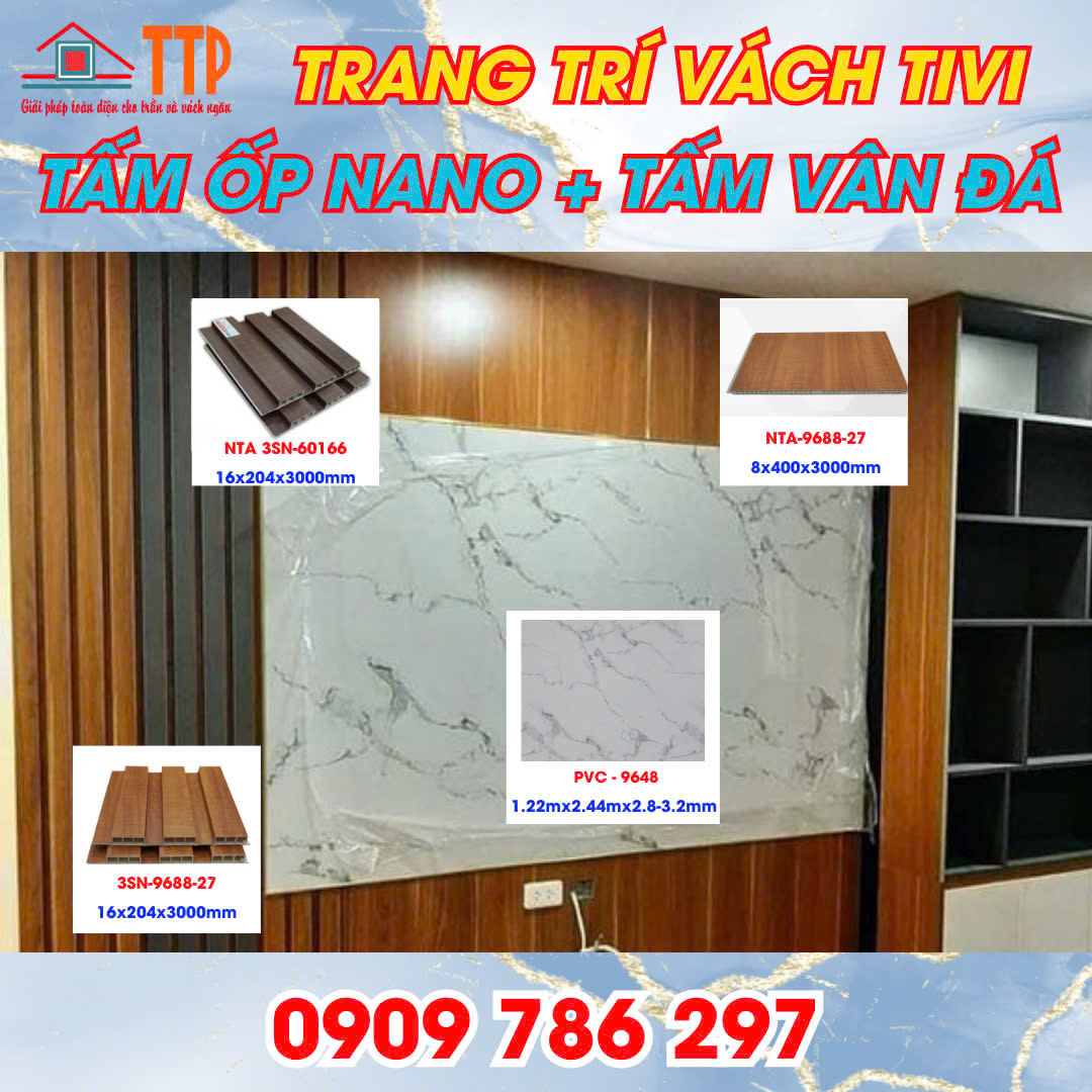 Tấm ốp nano và tấm vân đá Bà Rịa Vũng Tàu