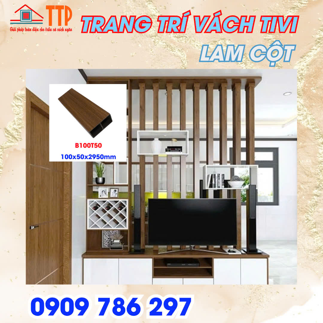 Vách ti vi lam cột Bà Rịa Vũng Tàu