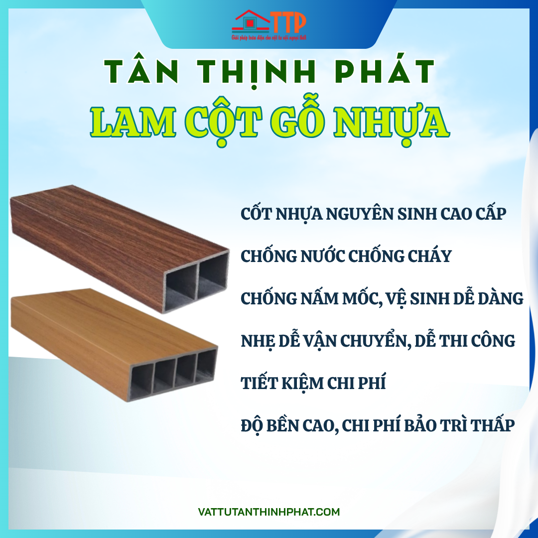 Thanh lam nhựa giả gỗ ốp tường, làm vách ngăn Bà Rịa Vũng Tàu