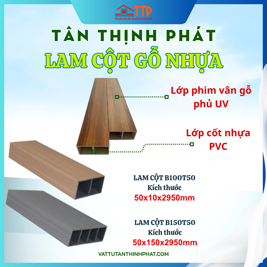 Thanh lam nhựa giả gỗ ốp tường, làm vách ngăn Bà Rịa Vũng Tàu
