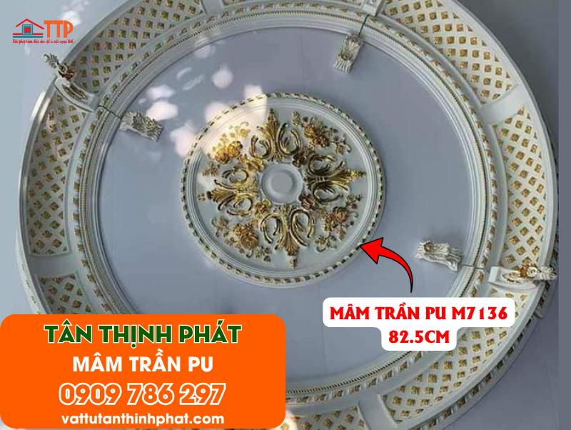 Mâm trần PU trong phong cách trang trí nội thất cổ điển, hiện đại tại Bà Rịa Vũng Tàu
