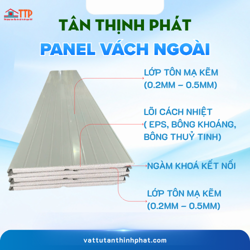 Tấm Panel vách ngoài mặt sần Bà Rịa Vũng Tàu