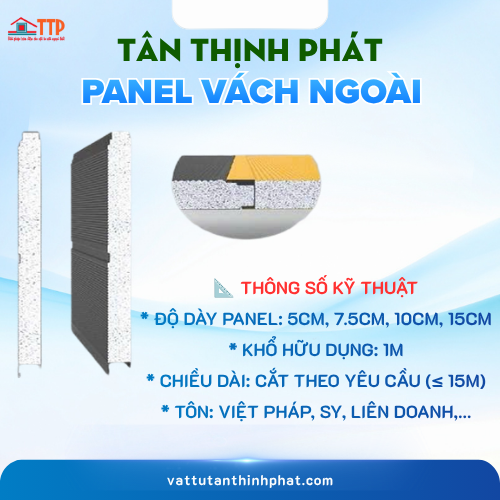 Tấm Panel vách ngoài mặt sần Bà Rịa Vũng Tàu