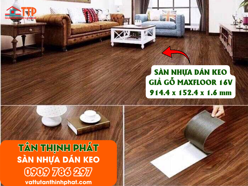 Tổng kho sàn nhựa dán keo Bà Rịa Vũng Tàu