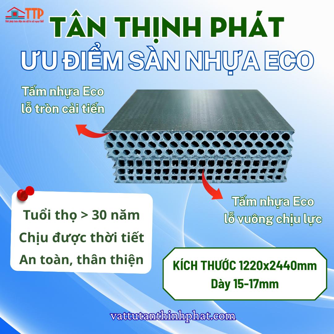 Tấm Nhựa Eco Lót Sàn Chịu Lực, Làm Vách Ngăn Tường Ngăn Nhẹ Bà Rịa Vũng Tàu, TP.HCM, Đồng Nai, Bình Thuận
