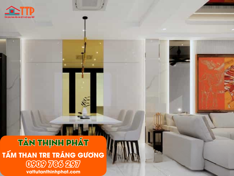 Tấm ốp than tre tráng gương: Vẻ đẹp đến từ sự khác biệt