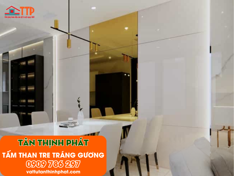 Tấm ốp than tre tráng gương: Vẻ đẹp đến từ sự khác biệt