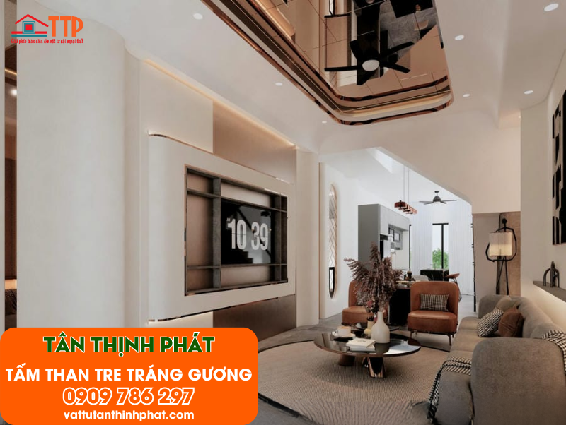 Tấm ốp than tre tráng gương: Vẻ đẹp đến từ sự khác biệt